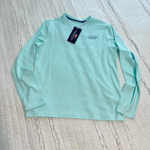 Vineyard Vines Other - New Vineyard Vines Rashguard Long Sleeve Youth Kids Size Small Crystal Blue UPF